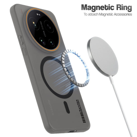 Colourful Frosted Matte Wireless Charging Support Back Cover Case for Xiaomi 17 Ultra 5G With Raised Camera Protection