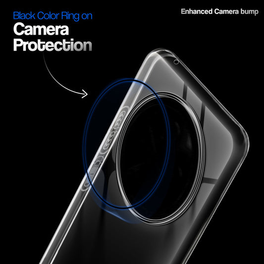 Crystal Clear Anti-Yellow Transparent Back Cover Case With Camera Ring Protection for iQOO Z10 5G
