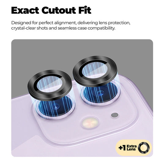 Camera Lens Protector For Apple iPhone 11, HD Clear Lens Guard
