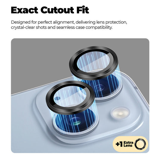 Camera Lens Protector For Apple iPhone 15, HD Clear Lens Guard