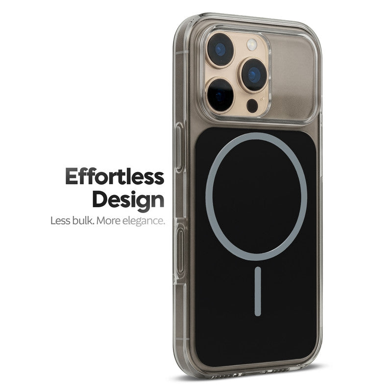 Silicone Hybrid Hard Back Cover with Wireless Charging Support for Apple iPhone 16 Pro