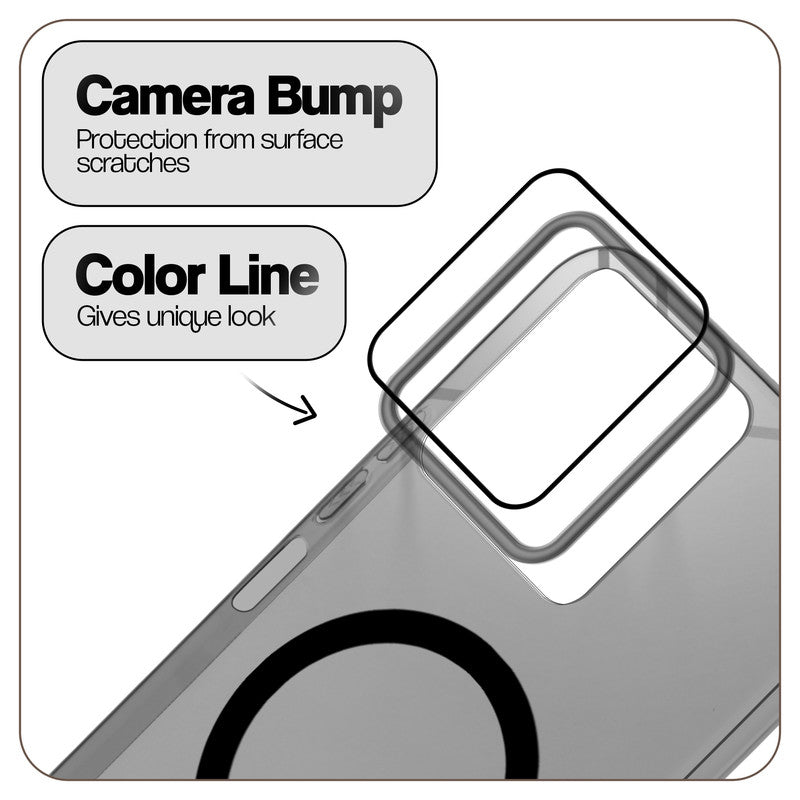 Anti-Yellow Colored Camera Line Case Support Magnetic Accessories Back Cover For Motorola Moto G37 Power 5G