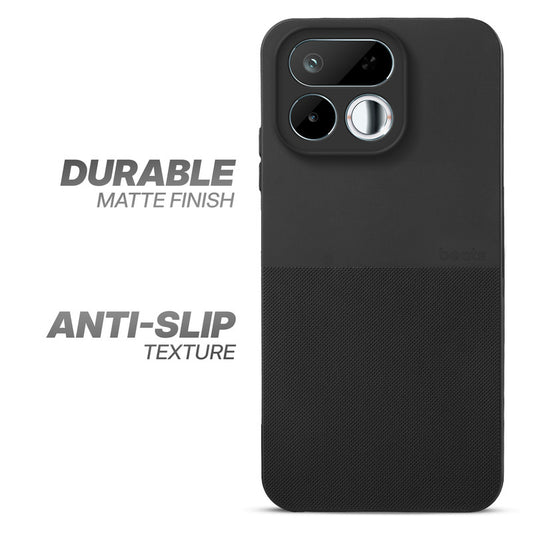 Durable Silicone Matte Back Cover with Textured Grip & Raised Camera Edges for Realme 16T 5G