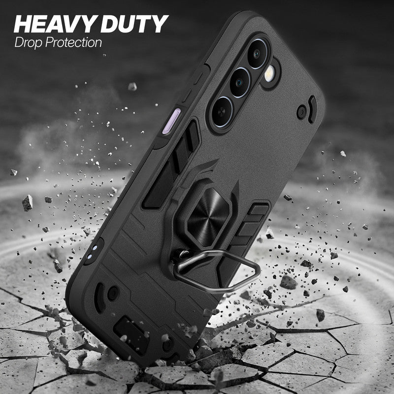 Realme C83 5G protective case illustrating impact drop protection with an impact-resistant frame.