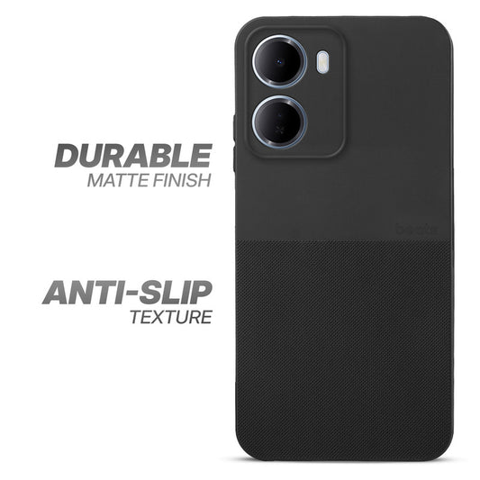 Durable Silicone Matte Back Cover with Textured Grip & Raised Camera Edges for Redmi 15A 5G