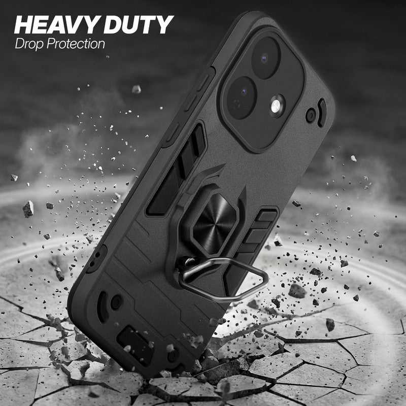 Redmi Note 17 Pro 5G protective case illustrating impact drop protection with an impact-resistant frame.