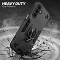 Samsung M47 5G protective case illustrating impact drop protection with an impact-resistant frame.