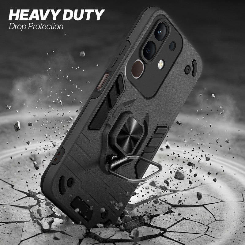 Vivo Y31 Pro 5G protective case illustrating impact drop protection with an impact-resistant frame.