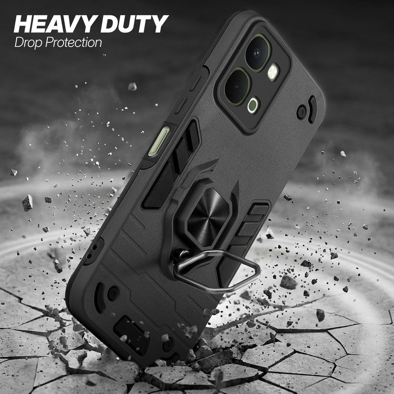 Vivo Y51 Pro 5G protective case illustrating impact drop protection with an impact-resistant frame.