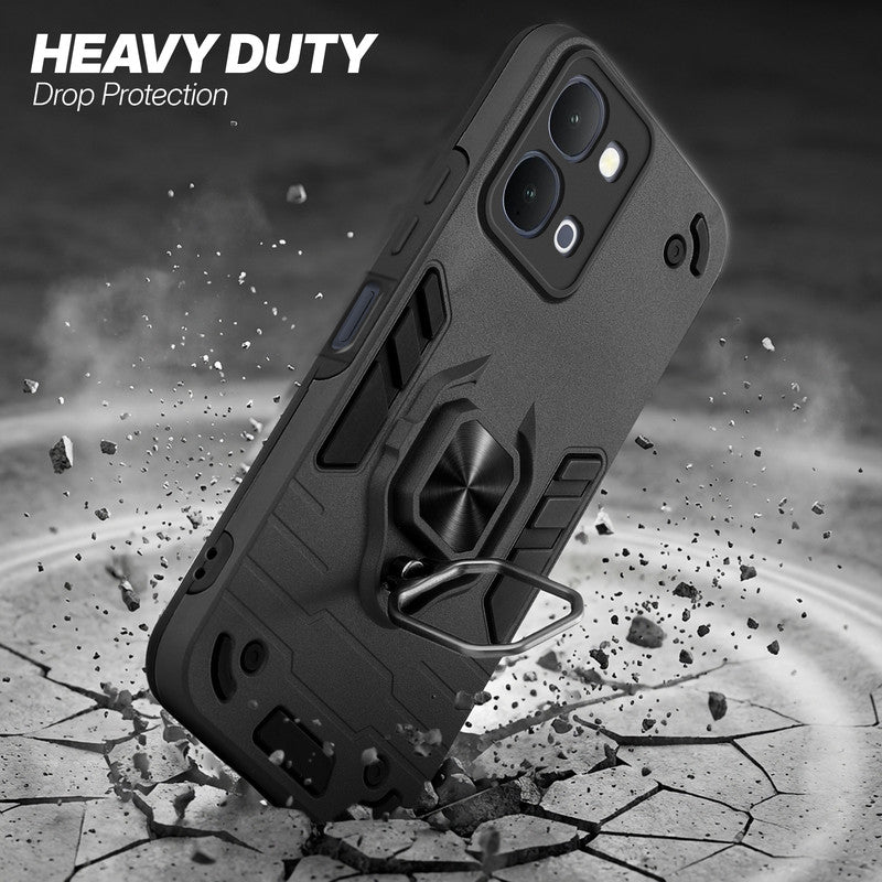 iQOO Z11x 5G protective case illustrating impact drop protection with an impact-resistant frame.