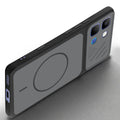 Angled view of Black mobile case for Infinix Note Edge with proper charging port cutout, speaker holes and strong corner protection.