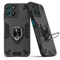 Back view of Motorola G67 Power 5G case highlighting the built-in rotating metal ring holder