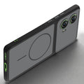 Slim silicone Black phone case for Motorola Moto G96 5G side angle view showing grip texture and precise cutouts