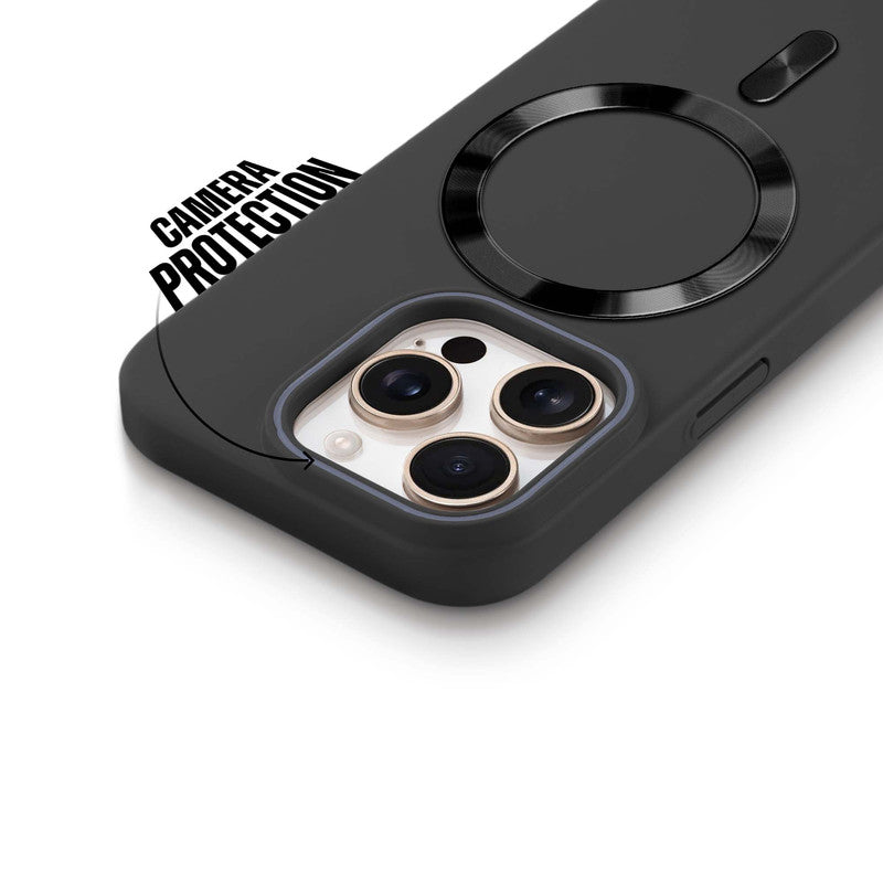 Hard Back Magnetic Case for Apple iPhone 15 Pro Max with Wireless Charging Support