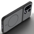 Angled view of Black mobile case for OnePlus 15 5G with proper charging port cutout, speaker holes and strong corner protection.