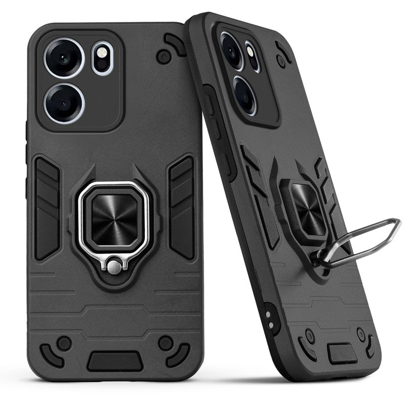 Back view of OnePlus Nord CE 6 5G case highlighting the built-in rotating metal ring holder