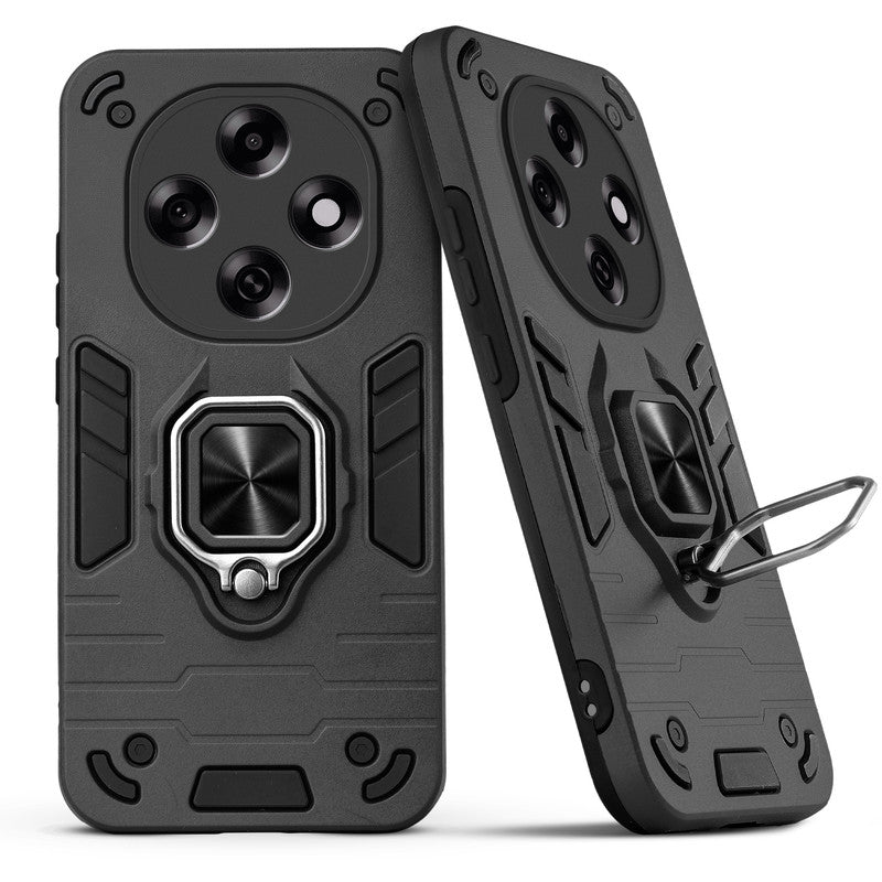Back view of Oppo F31 Pro 5G case highlighting the built-in rotating metal ring holder