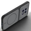 Angled view of Black mobile case for Oppo F31 Pro Plus 5G with proper charging port cutout, speaker holes and strong corner protection.