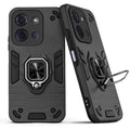Back view of Poco C85 5G case highlighting the built-in rotating metal ring holder