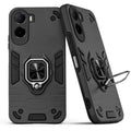 Back view of Poco C85x 5G case highlighting the built-in rotating metal ring holder