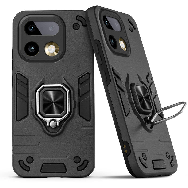 Back view of Realme 16 Pro Plus 5G case highlighting the built-in rotating metal ring holder