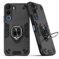 Back view of Realme C100x 5G case highlighting the built-in rotating metal ring holder