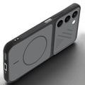 Angled view of Black mobile case for Realme C83 5G with proper charging port cutout, speaker holes and strong corner protection.