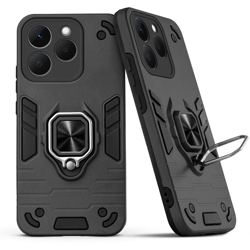 Back view of Realme Narzo 90 5G case highlighting the built-in rotating metal ring holder