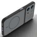 Angled view of Black mobile case for Redmi 15C 5G with proper charging port cutout, speaker holes and strong corner protection.