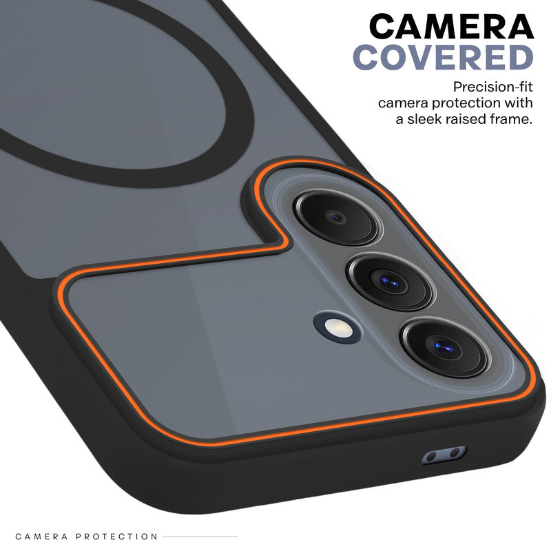 Premium Magnetic Case for Samsung A57 5G with Frosted Back, Soft Silicone Edges & Raised Camera Protection