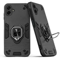 Back view of Samsung M07 case highlighting the built-in rotating metal ring holder
