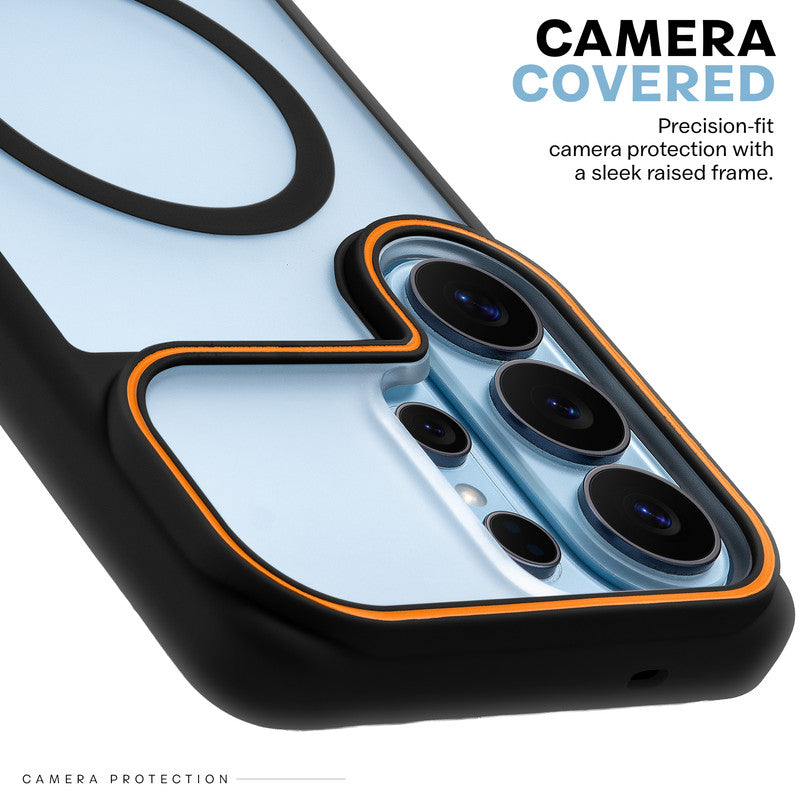 Premium MagSafe Case for Samsung S26 Ultra 5G with Frosted Back, Soft Silicone Edges & Raised Camera Protection