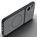 Angled view of Black mobile case for Vivo T5 Pro 5G with proper charging port cutout, speaker holes and strong corner protection.