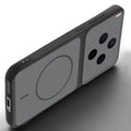 Angled view of Black mobile case forMotorola Vivo X300 5G with proper charging port cutout, speaker holes and strong corner protection.
