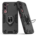 Back view of Vivo Y31 5G case highlighting the built-in rotating metal ring holder
