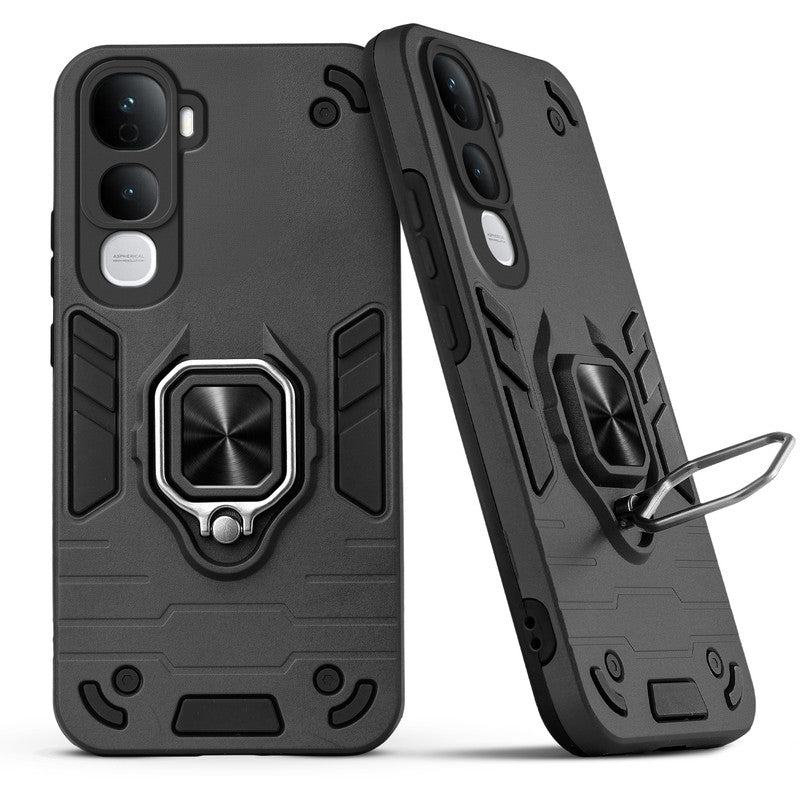 Back view of Vivo Y400 Pro 5G case highlighting the built-in rotating metal ring holder