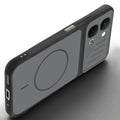 Angled view of Black mobile case for Vivo Y51 Pro 5G with proper charging port cutout, speaker holes and strong corner protection.