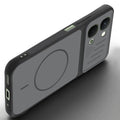 Angled view of Black mobile case for iQOO Z11x 5G with proper charging port cutout, speaker holes and strong corner protection.