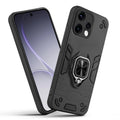 Front and back view of Oppo Reno 15 5G fitted with a protective case and ring grip