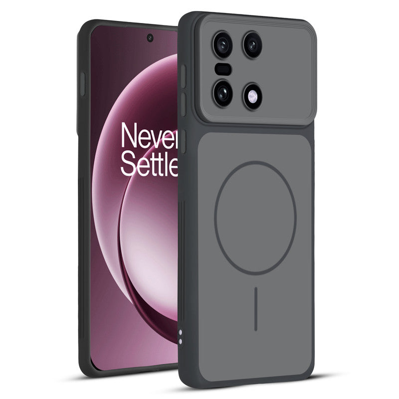 Full protective dual tone Black silicone case for OnePlus 15 5G showing front and back design coverage