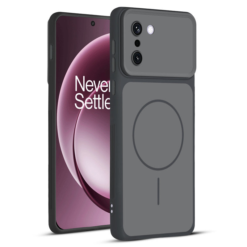 Full protective dual tone Black silicone case for OnePlus 15R 5G showing front and back design coverage