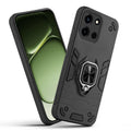 Front and back view of OnePlus Nord 6 5G fitted with a protective case and ring grip