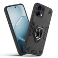Front and back view of Oppo F31 5G fitted with a protective case and ring grip