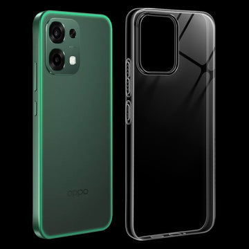 Crystal Clear Anti-Yellow Transparent Back Cover Case With Camera Ring Protection for Oppo F33 5G