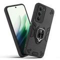 Front and back view of Redmi Note 15 5G fitted with a protective case and ring grip
