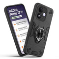 Front and back view of Redmi Note 17 5G fitted with a protective case and ring grip