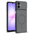 Full protective dual tone Black silicone case for Samsung A07 5G showing front and back design coverage