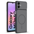 Full protective dual tone Black silicone case for Samsung M17e 5G showing front and back design coverage