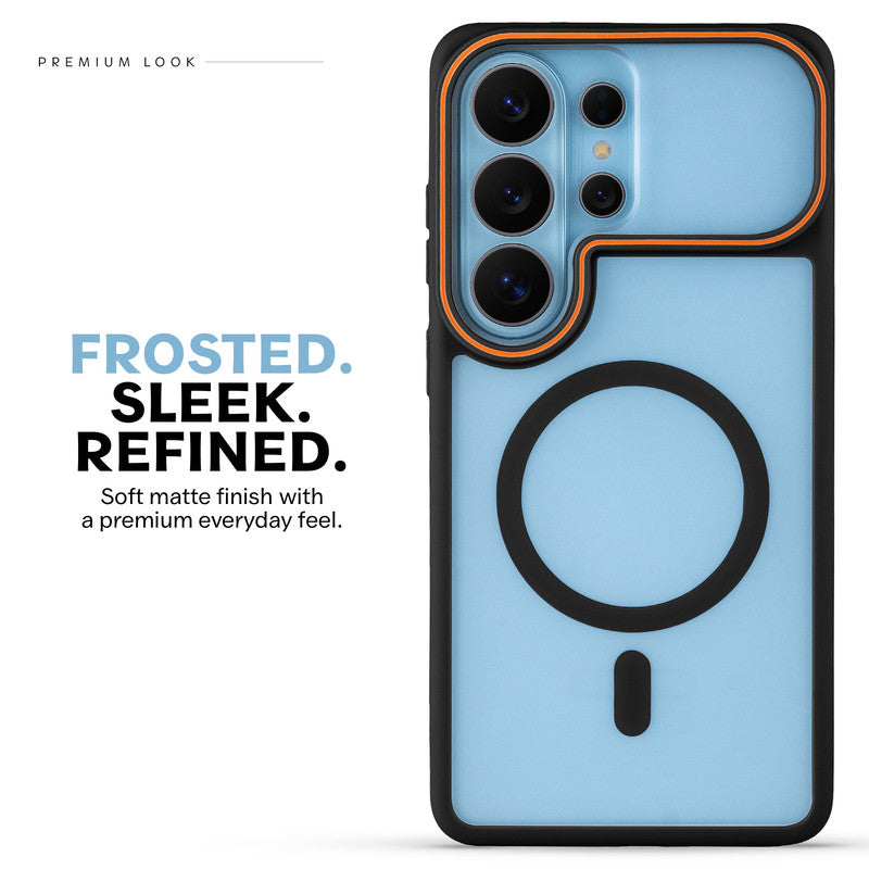Premium MagSafe Case for Samsung S26 Ultra 5G with Frosted Back, Soft Silicone Edges & Raised Camera Protection