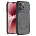 Front and back view of Black protective back cover for Vivo V70 5G with textured sides, camera guard and slim fit design.